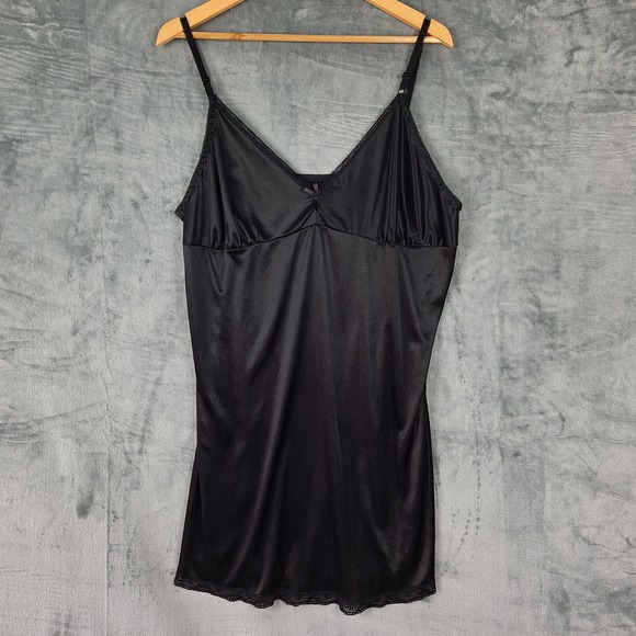 Tracy Dresses & Skirts - Womens‎ Slip Dress 3XL Black Babydoll Y2K Coquette Satin Fairy Grunge Whimsigoth